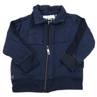 Tmavomodrá vzorovaná prepínaci mikina Baker