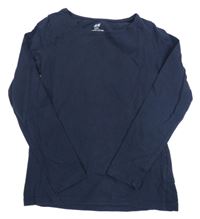 Tmavomodré tričko H&M