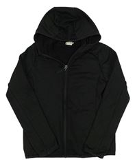 Čierna športová prepínaci mikina s kapucňou H&M