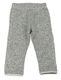 Šedé melírované pletené tepláky H&M