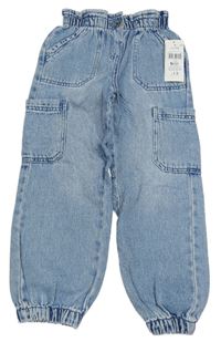 Modré paper bag cuff rifle Matalan
