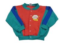 Zeleno-červená prepínaci mikina s lvem