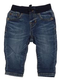 Modré skinny rifle s úpletovým pasem GAP