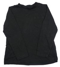 Černé triko s kapsou Primark