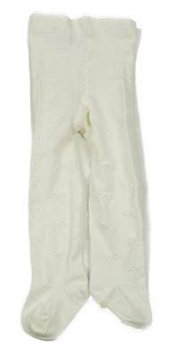 Bílé punčocháče s mašličkami H&M