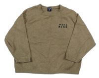 Hnedý ľahký sveter s nápisom kiabi