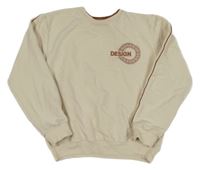 Smotanová mikina s výšivkou