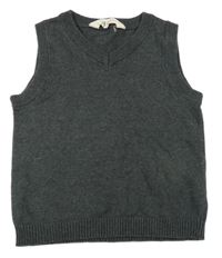 Tmavosivá ľahká pletená vesta H&M