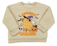 Svetlobéžová mikina s kapybarou shein