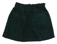 Tmavozelená menšestrová sukňa Dunnes
