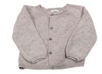 Lila propínací vlněný svetr s nápisem Next