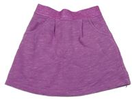 Fialová melírovaná tepláková sukně Tchibo