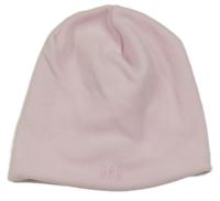 Světlerůžová fleecová čepice 