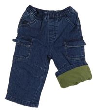 Tmavomodré cargo zateplené rifle George