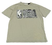 Béžové tričko s nápisem Zara