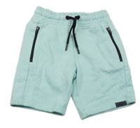 Světlemodré teplákové slim kraťasy Next