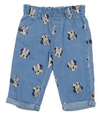 Modré rifle s Minnie Primark