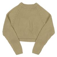 Béžový rebrovaný crop sveter Primark