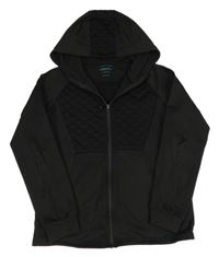 Čierna prešívaná prepínaci mikina s kapucňou Primark