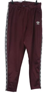 Pánske vínové športové tepláky s logy Umbro