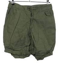 Dámské khaki plátěné kraťasy Very