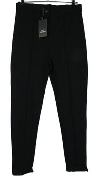 Nové - Dámské černé teplákové kalhoty s puky Threadbare 