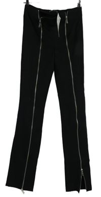 Nové - Dámské černé tregíny se zipy Zara 