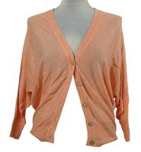 Dámský meruňkový propínací svetr 