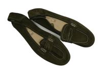 Nové - Dámské khaki semišové mokasíny New Look vel. 41