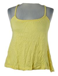 Nové - Dámský žlutý top se zkříženými zády Mango 