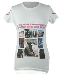 Dámske biele tričko s potlačou