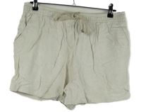 Dámské béžové lněné kraťasy Papaya 