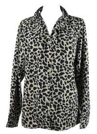 Dámská černo-béžová vzorovaná halenka Capsule 