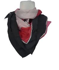 Dámský černo-růžový vzorovaný šátek