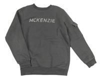 Šedá mikina s logem McKenzie