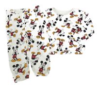 2set- smetanová mikina s Mickey Mousem+ tepláky Disney
