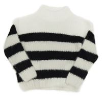 Bielo-čierny pruhovaný sveter Y.F.K.