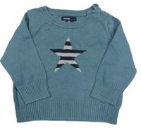 Modrý sveter s hviezdou Next