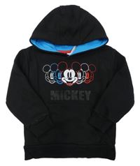 Černá mikina s Mickey a kapucí 