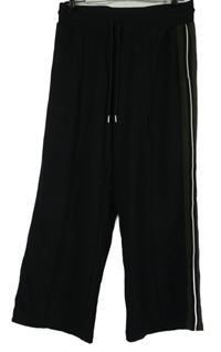 Dámské černé volné tepláky s pruhy M&S