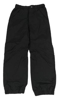 Černé šusťákové kalhoty H&M