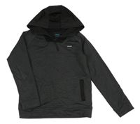 Tmavošedo-čierna thermo mikina s kapucňou Primark