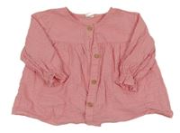 Ružová krepová blúzka zn. H&M