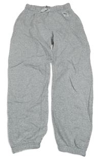 Světlešedé melírované tepláky s nášivkou H&M