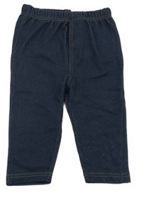 Tmavomodré legíny riflového vzhledu