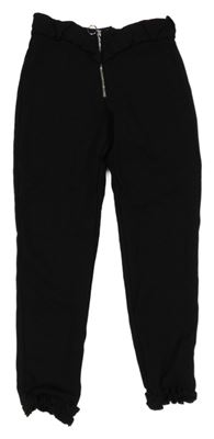 Čierne tregíny so zipsom a volánikmi River Island