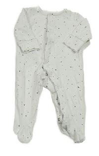 Biely overal s hviezdami a mesiacmi Mango