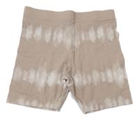 Béžové batikované elastické kraťasy Primark