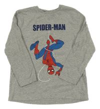 Šedé melírované triko se Spidermanem Marvel