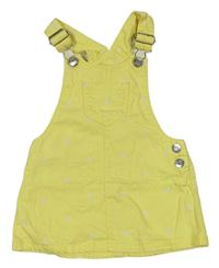 Žlté bodkovaná é rifľové na traké šaty F&F